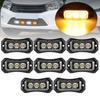 8PCS Truck Lighting LED Side Marker Boat Trailer Lights 3LED Clearance Lights Assembly LED Light Truck 24v 12v
