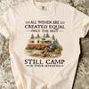 Funny Camping Shirt for Women 70th Birthday Gift, Camper Grandma Tee, Outdoor Lover Gift for Mom, Hiking Campfire T-Shirt