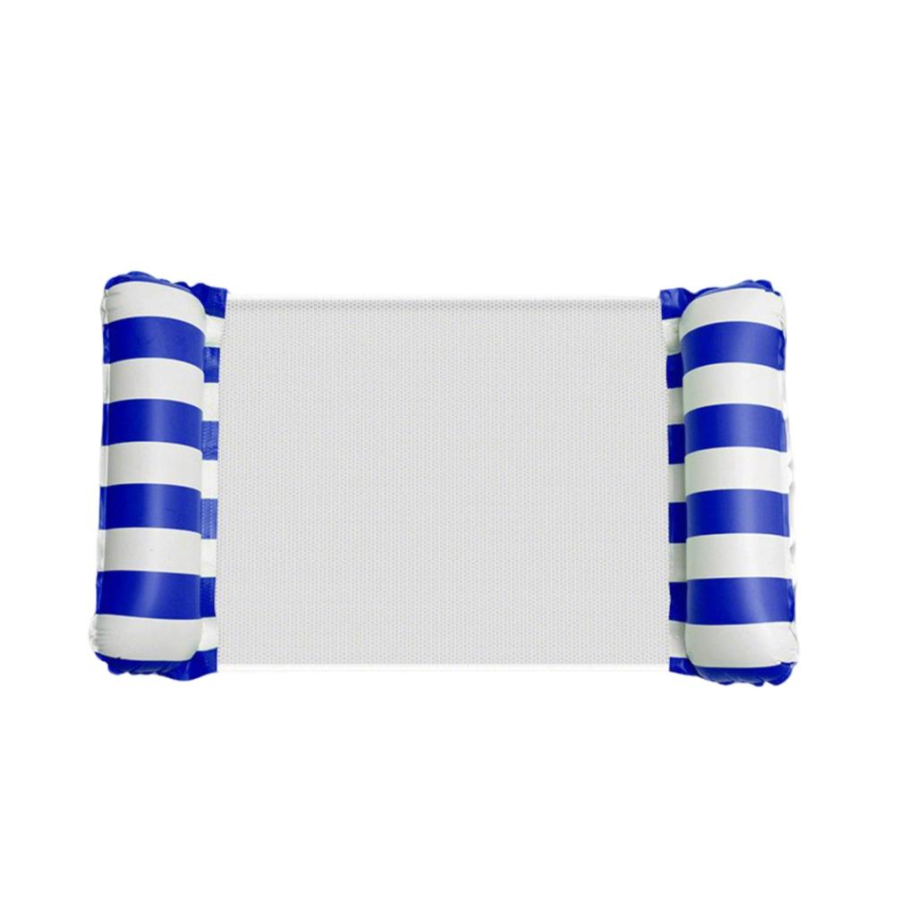 Hollow And Breathable Swimming Pool Inflatable Float , Foldable Striped Floating Bed, Inflatable Swimming Pool