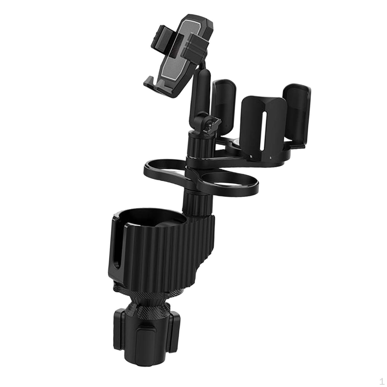 

Автомобильный держатель для чашки, адаптер-расширитель, регулируемый органайзер, крепление для телефона для питья, для еды, воды серый