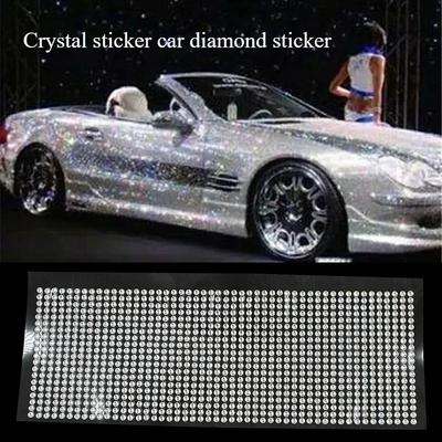 Crystal Diamond Rhinestone Car/Mobile/PC Decor Decal Styling Accessories Art Self Adhesive Scrapbooking Sticker Decor