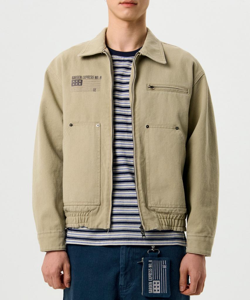Garden Express Pigment Work Jacket (Beige)