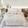 Garden Colorful Floral Pattern Quilt Cover 1Pc 100% Cotton Luxury Duvet Cover Skin-friendly Soft Easy Care Queen Size Bedding