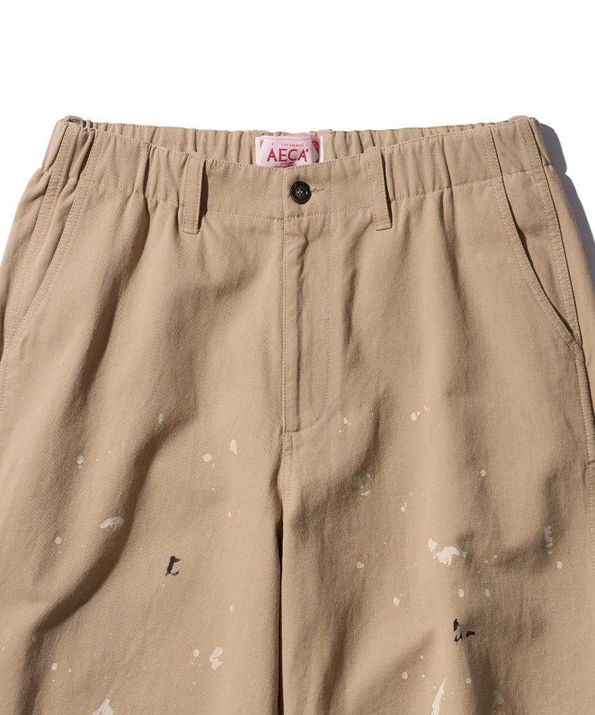 AECA Splater Painted Banding Chino Pants-Beige