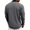 Herren Einfarbige Baseballkragenjacke Lässige Reißverschluss-Bomberjacke Leichter Streetwear-Mantel für Frühling Herbst