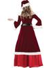 European & American Long-Sleeve Santa Costume for Couples - Festive Party Attire