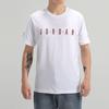 Jordan T Shirts Men's White/Metal Gold Crew Neck Moderate Straight Fit CN3331-100