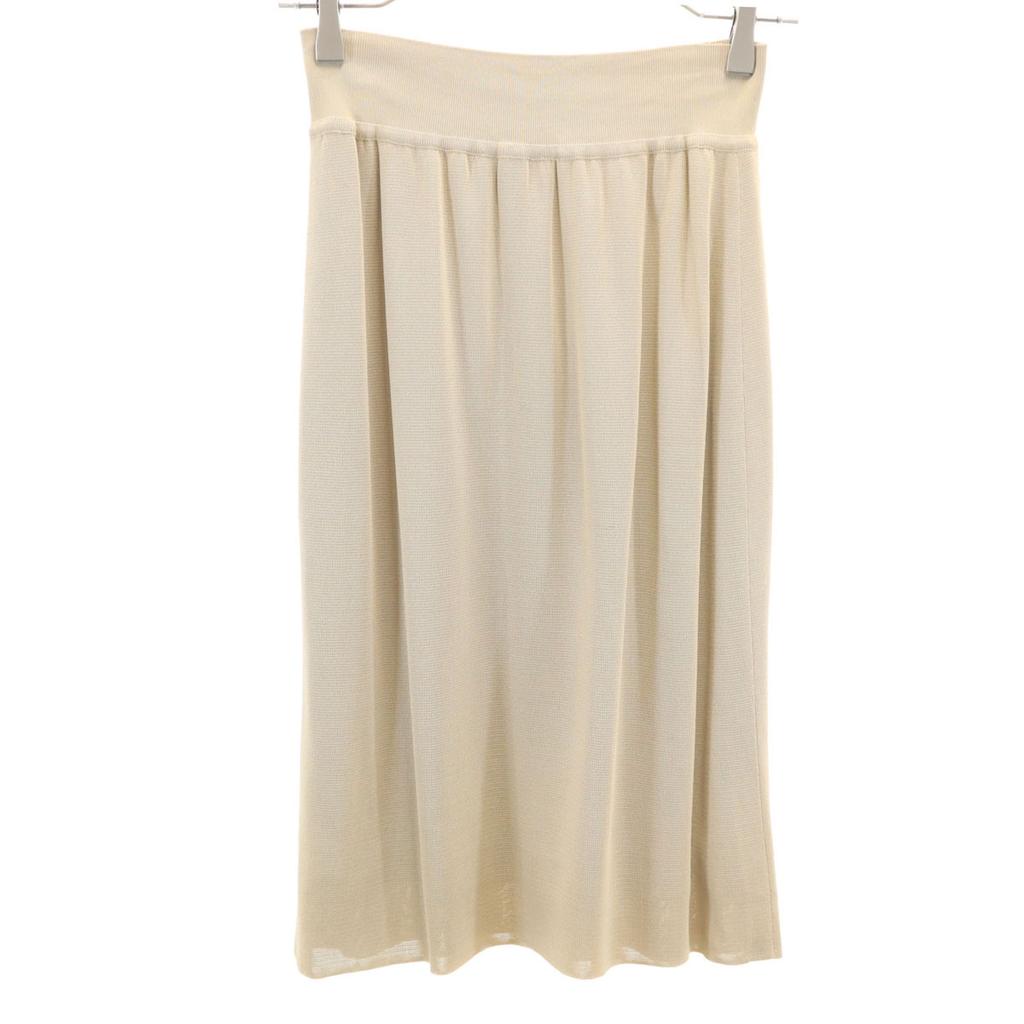 CELINE 90s Made in Italy Old JCC Midi length knit Tight Skirt 42 beige Women Used