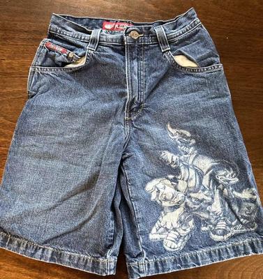 Unisex Summer Demin Shorts Vintage Graphic Jean Shorts Retro Jeans Y2k Jeans Baggy Jorts Korean Female American Shorts