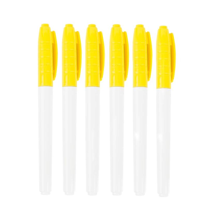 6pcs Color Erasable Whiteboard Pen Extremely Fine Tip 0.5mm Dry Erasing Pen Office Teaching Examination Art Marker Pen