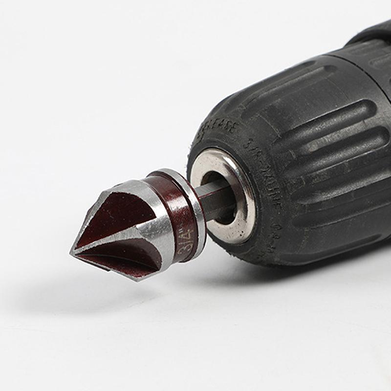 Hole Opener Chamfer Drill Bit Hex Shank Woodworking Chamfering Tool 82Celsiusountersink Precise Multi-Size Countersink Bits