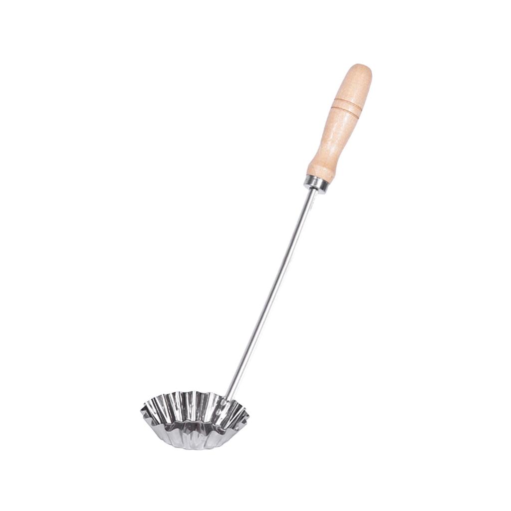 Frying Pancake Spoon Bunuelos Mold Easy to Use Round Stainless Steel Compact Size Oil Waffle