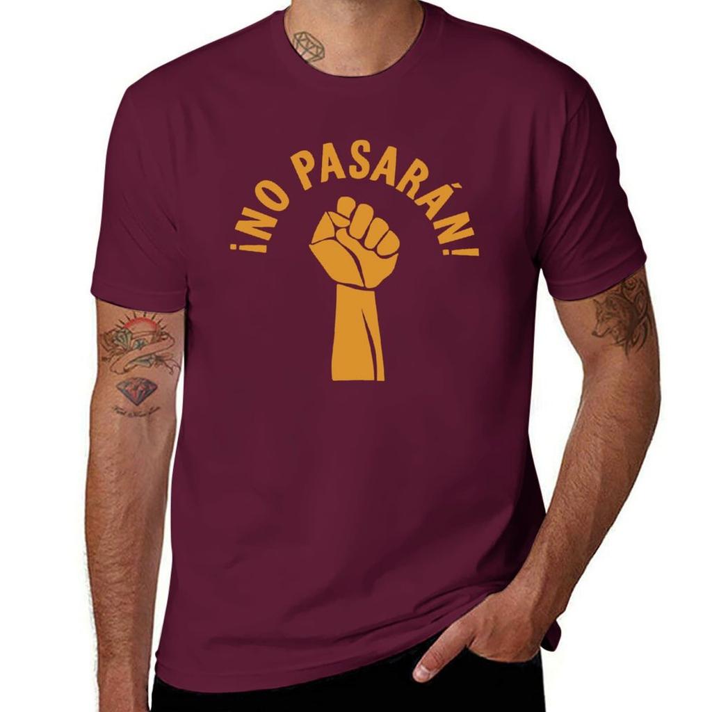 No Pasaran UK trička prázdná vintage topy pánské oblečení