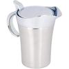 450ML/750ML 304 Stainless Steel Thermal Sauce Pot, Double Wall Insulated Gravy Boat Pot with Lid Serving Jug Bucket with Non-drip Spout for Juice