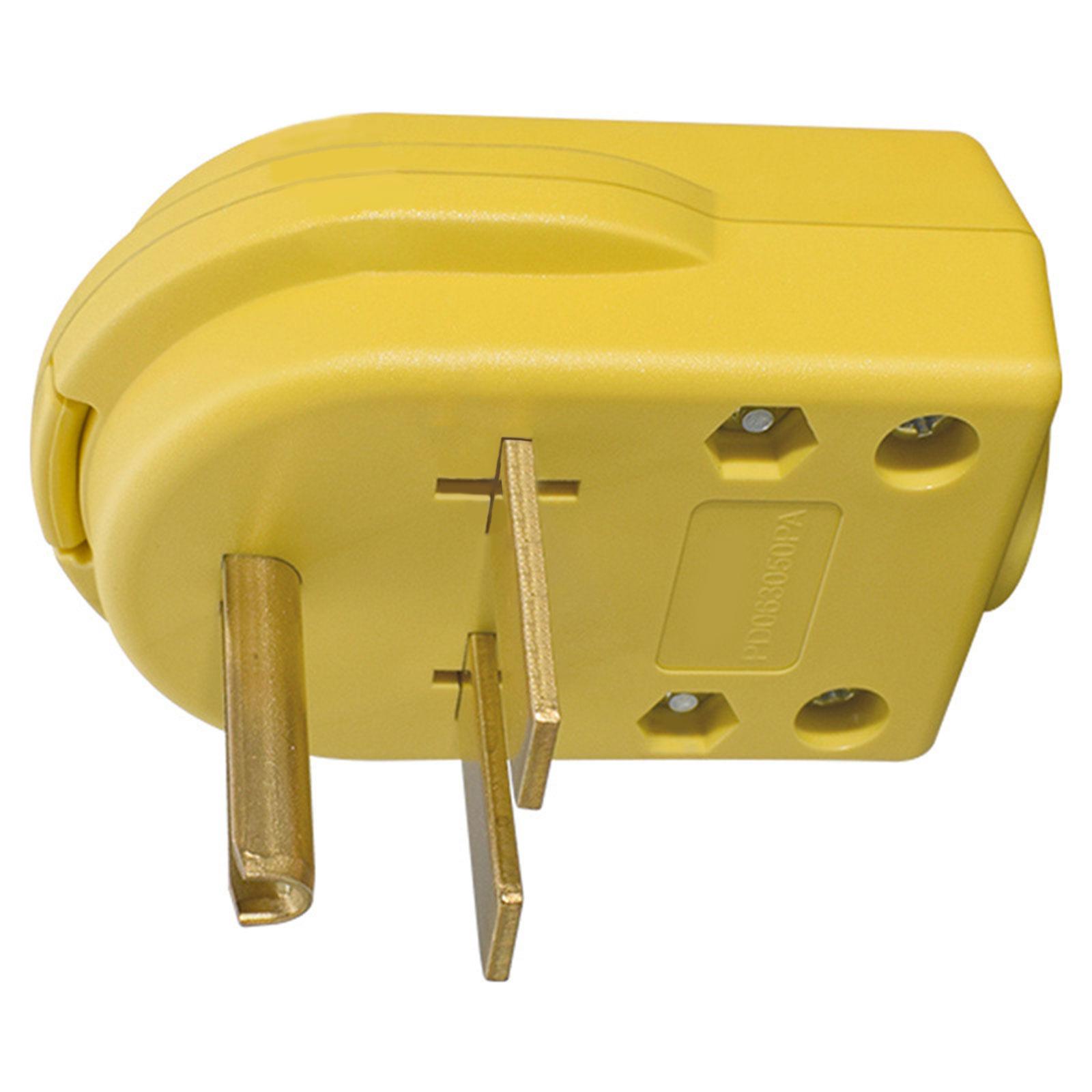 

NEMA 6 30P Plug Commercial Straight Blade Welder Plug 30Amp 250V Grounding Design For Industrial And Commercial жовтий