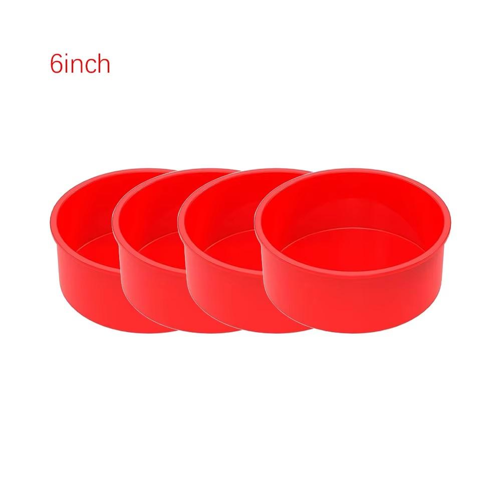 4/6/8inch Silicone Cake Mold Tray Pans Round Baking Mold Kitchen Silicone Nonstick Baking Pans Reusable Cake Pans Bakingt Tools