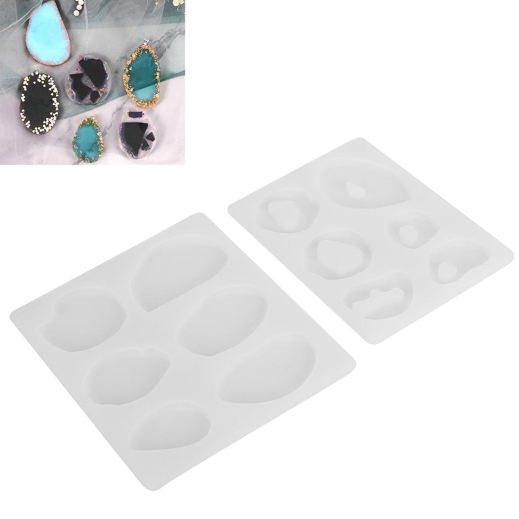 Reusable DIY Silicone Mold Jewelry Handicraft Pendant Making Irregular Mold Accessory