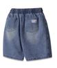 ALVINCLO [Deluxe] Vintage Washed Cut-Out Denim Shorts Dlx2927 Blue