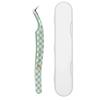 Stainless Steel Precision Tweezers Anti-static Lashes Extension Tweezer  Sticker Application