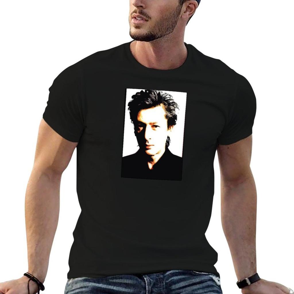 Alain Bashung T-Shirt Basic Solid Tee for Daily Use
