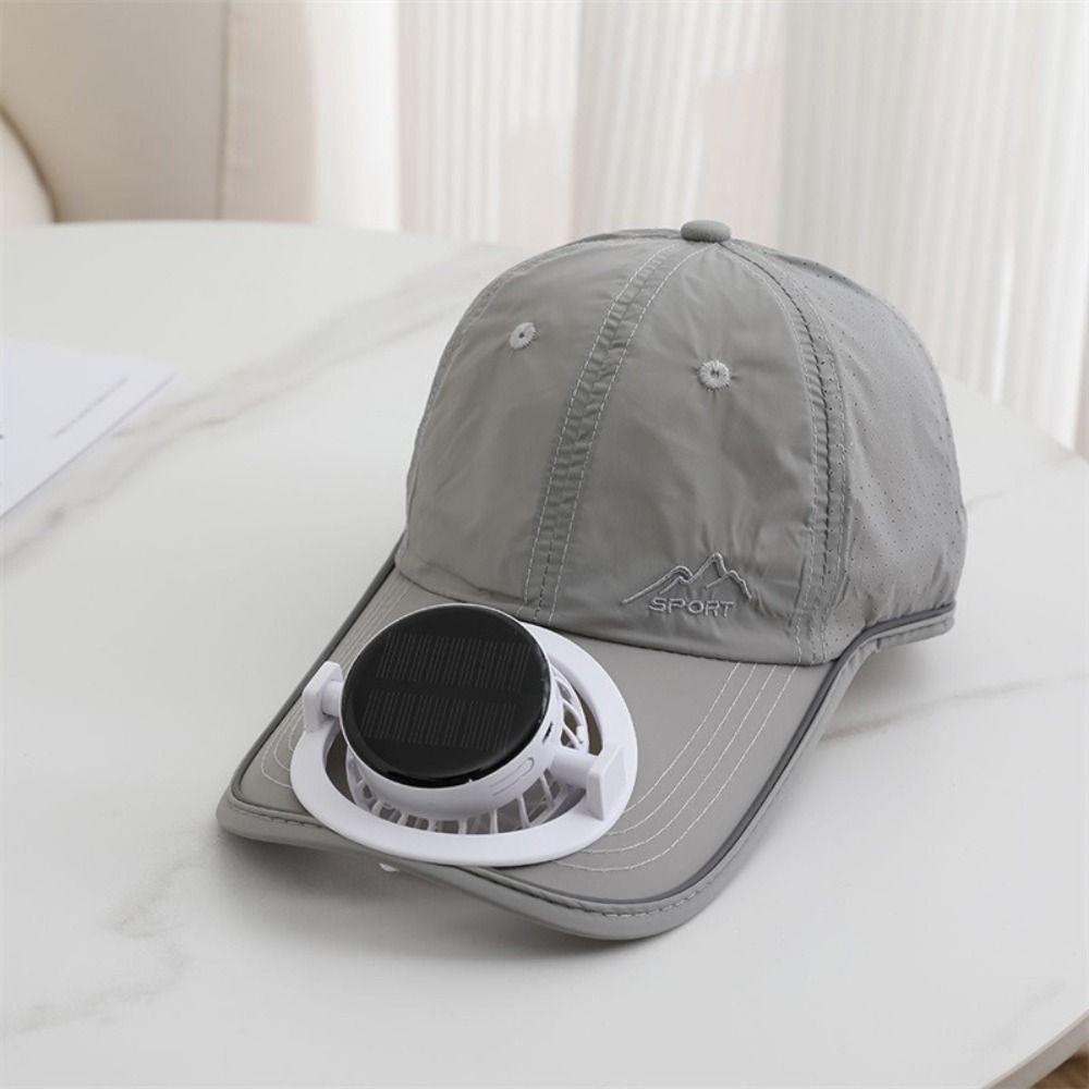 Duck Tongue USB Charging Fan Hat Sun Protection Fishing Hat Solar Charging Fan Hat  Adults Wear