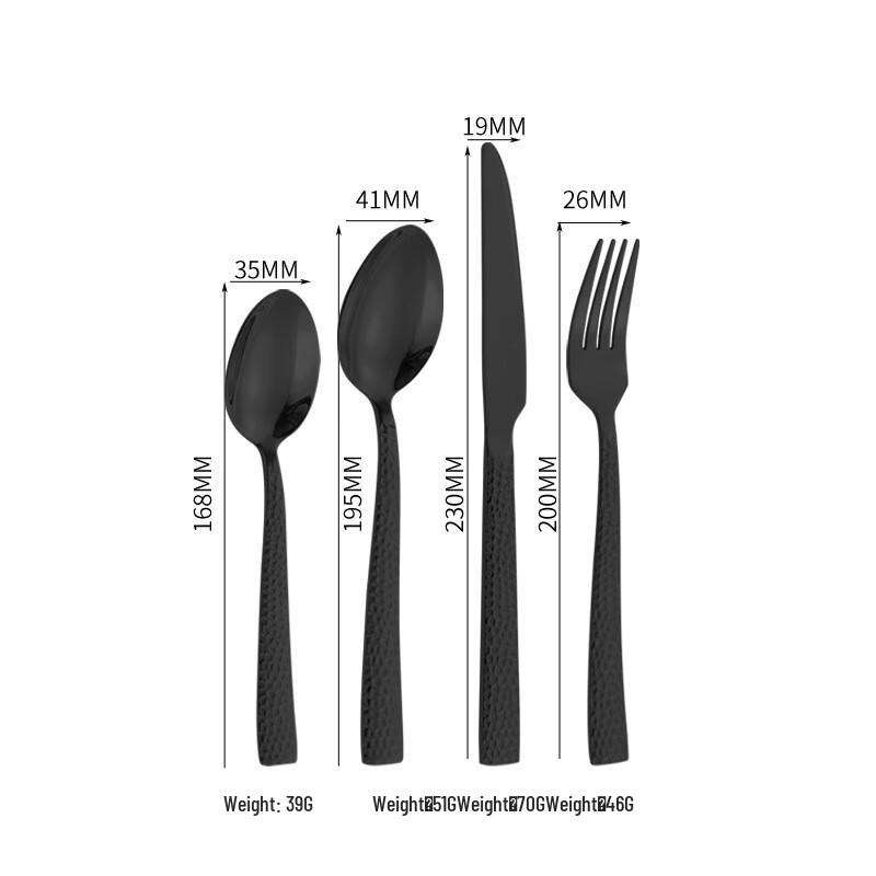 ZISIZ Water Cube Stainless Steel Cutlery Set