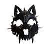 Gothic Wolf Face Baseball Hat for Adults with Adjustable Cotton Style, Party Wear, Photo Use, and Dark Looks