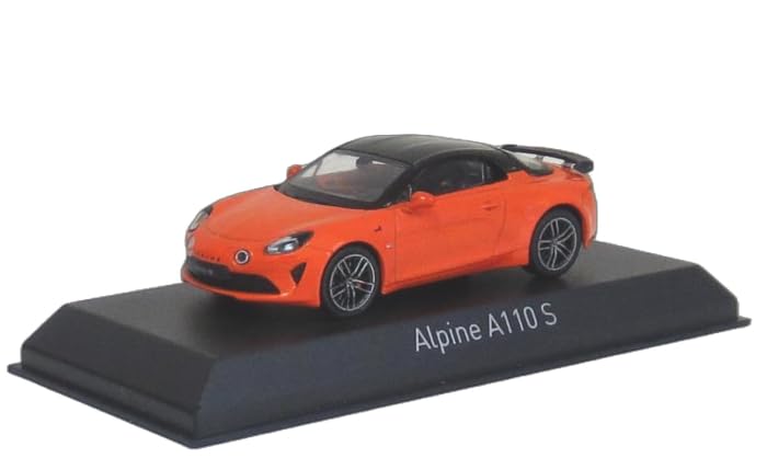 Norev Alpine A110 S Pack Aero 2022 Fire Orange Finished Product 1/43