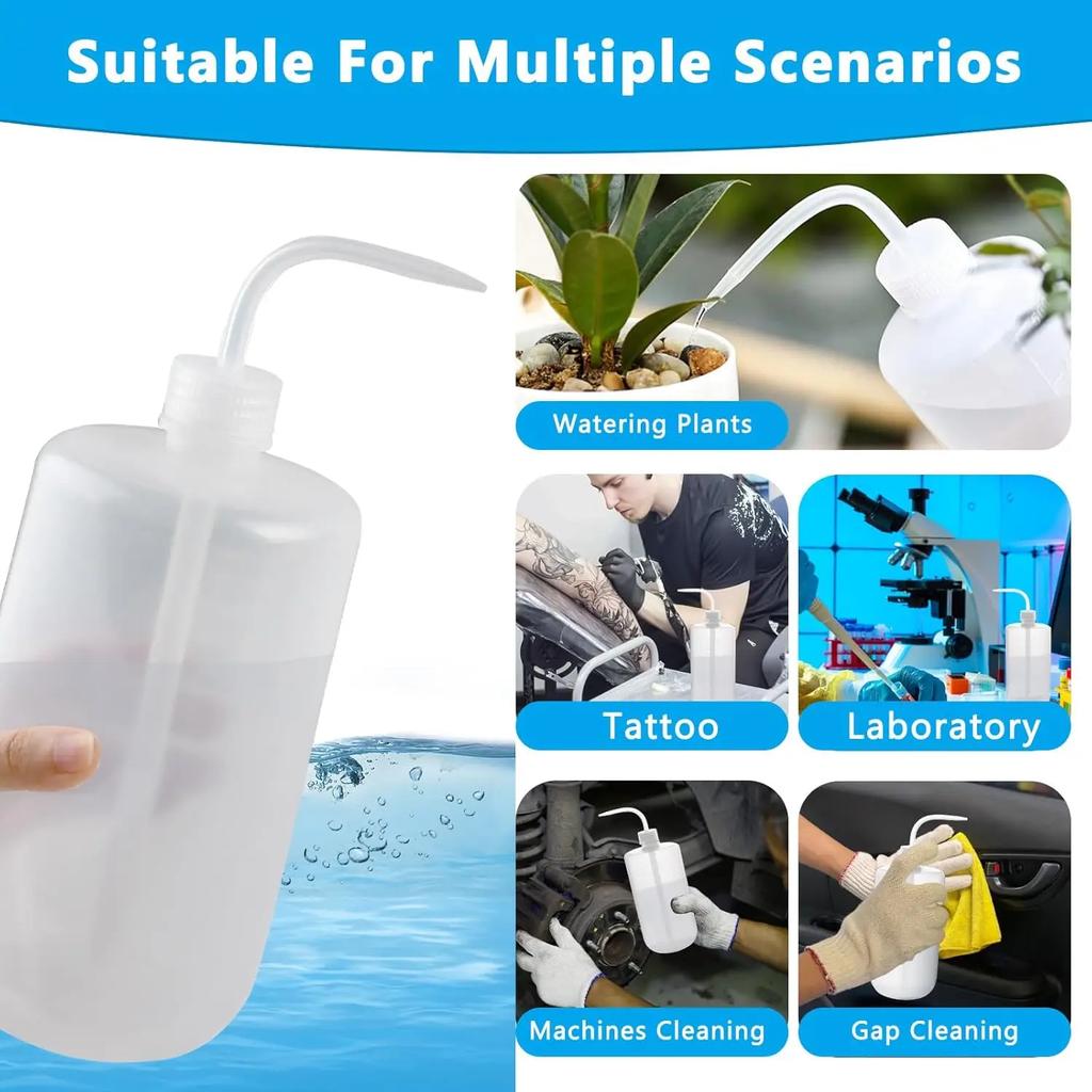 1/6PCS Plants Watering Spray Squeeze Bottles Tattoo Washing Bottle Cleaning Laboratory Measuring Bottle Kitchen Liquid Container