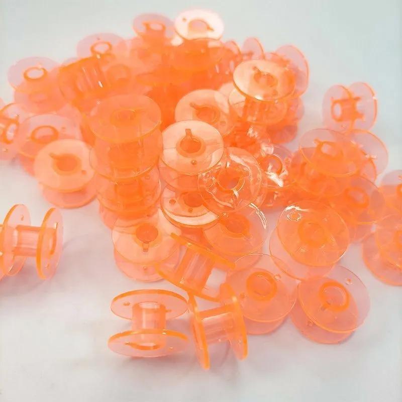 

10/20/30 шт. Шпульки для швейных машин Домашние пластиковые пустые шпульки Шпульки швейные инструменты Аксессуары Универсальные нитки Шпулька 10PCS оранжевый