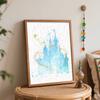 Disney Watercolor Castle Tinkerbell Digital Oil Painting Diy Coloring Handpainted Home Decoration Art Craft Creative Wall Decor Gift