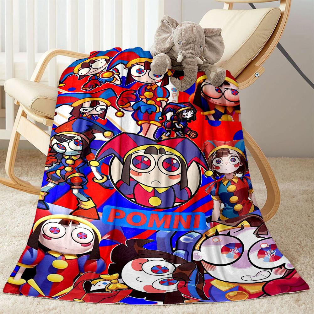 Digital Circus9 Blankets Are Suitable for Living Rooms,making Them an Ideal Choice for Outdoor Travel and Gifts.
