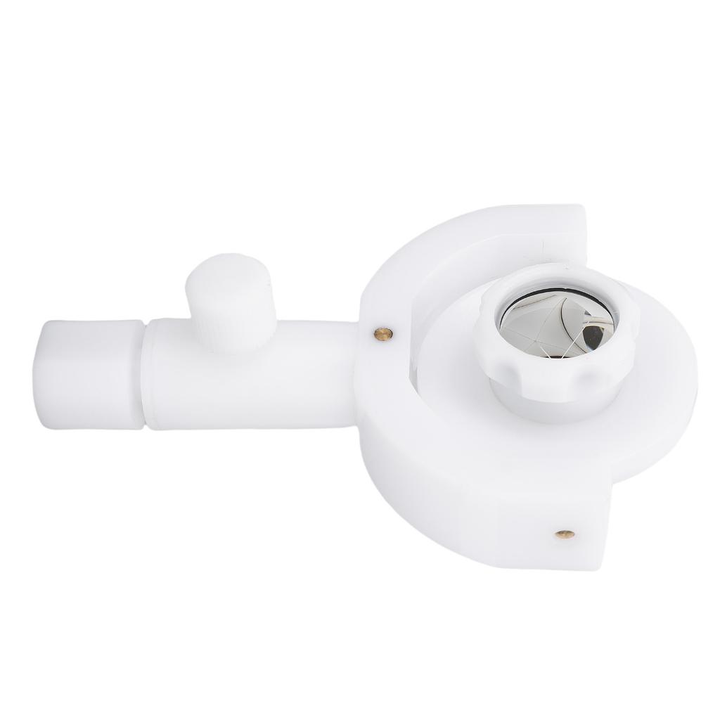Mini Surveying Prism Portable Survey Reflector Target Sheet with Base Mount for Total Station White
