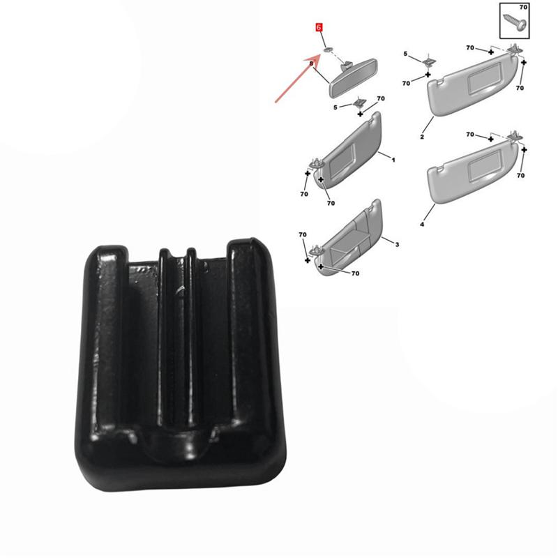 Car Interior Rearview Mirror Base 815542 For 206 207 307 407 Citroen C2 C6 Picasso ZX AX Car Spare Parts