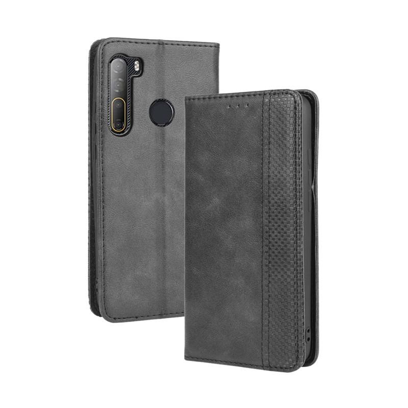 Flip Cover For HTC Desire 20 Pro Leather Case [Flip Vintage Leather] Shockproof Durable Retro Phone Case