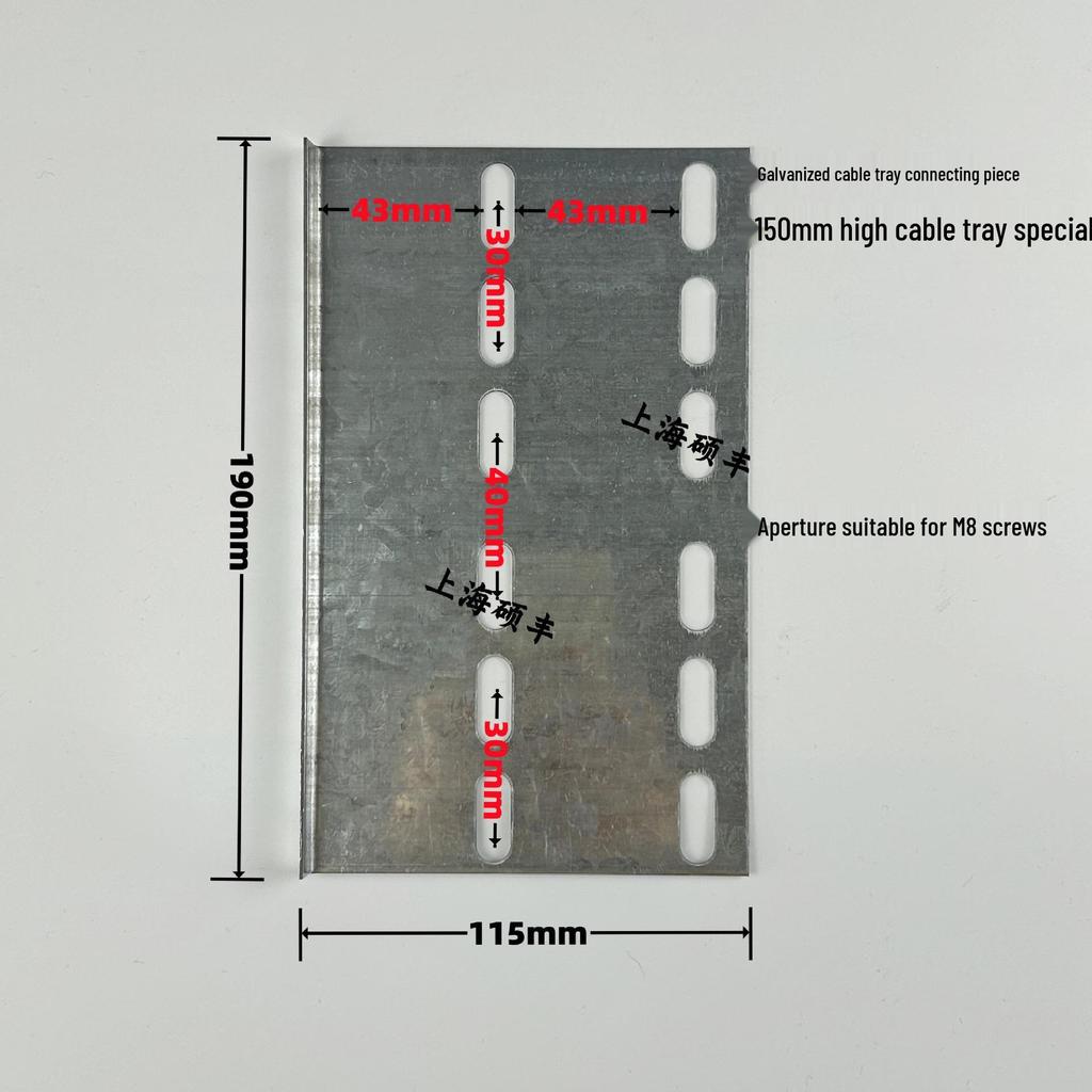 M8 Galvanized Flat Head Carriage Screw for Cable Tray and Trunking