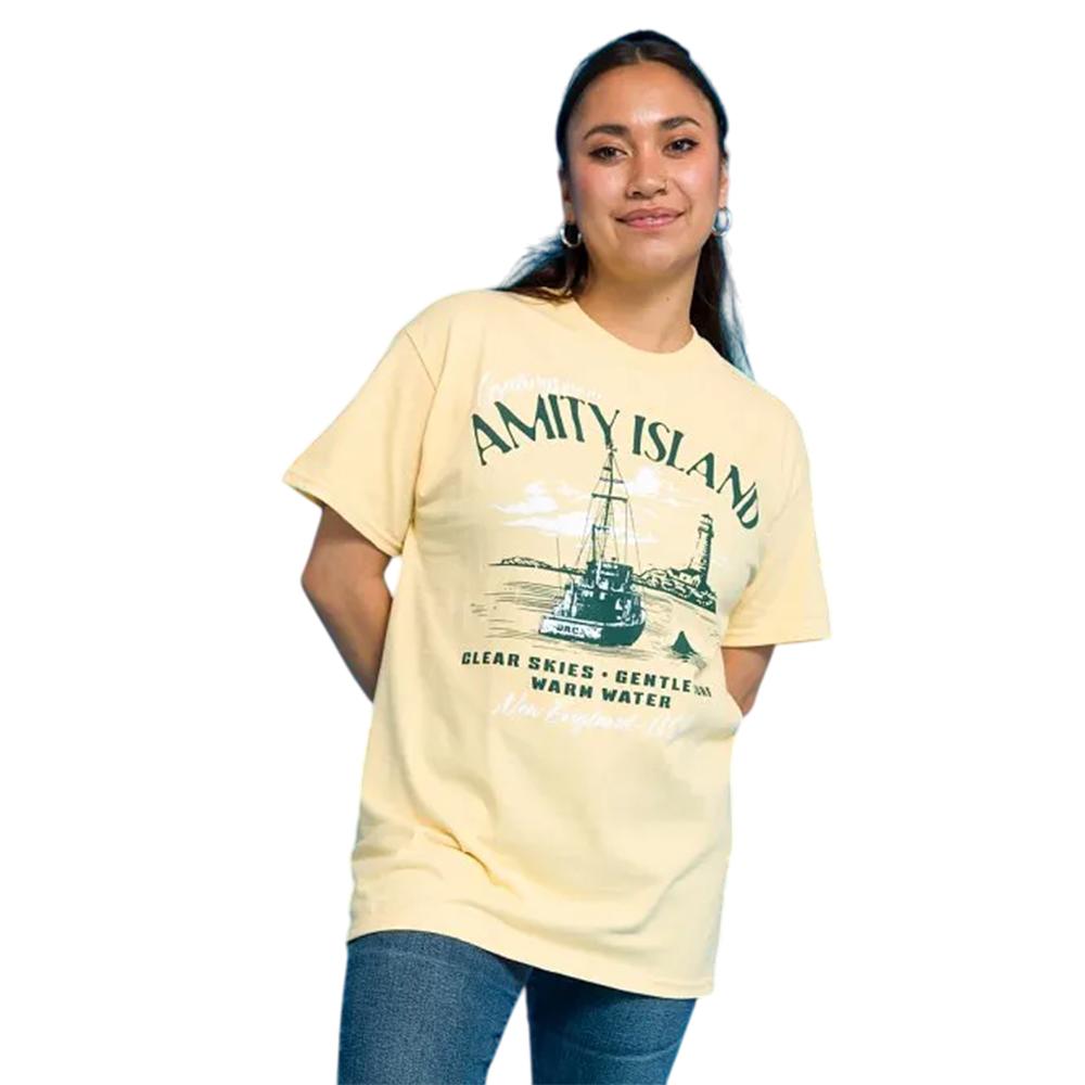 Jaws Unisex Adult Greetings From Amity Island T-Shirt