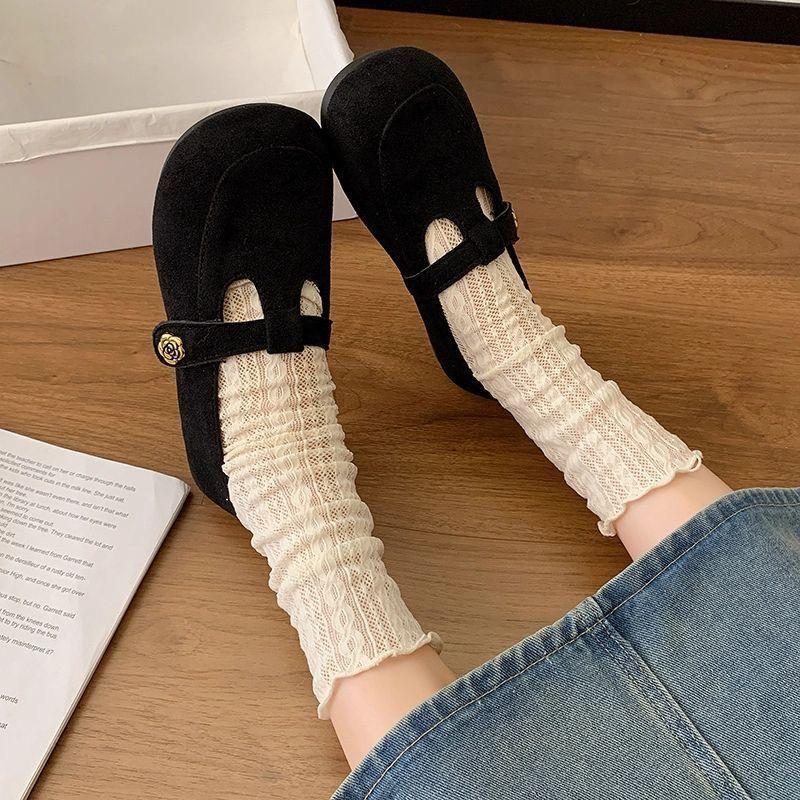 Fashion Versatile Retro Style Flat-soled Grandma Shoes Women's Cute Comfortable Soft-soled Women's Single Shoes 2025 Spring and Autumn New Models