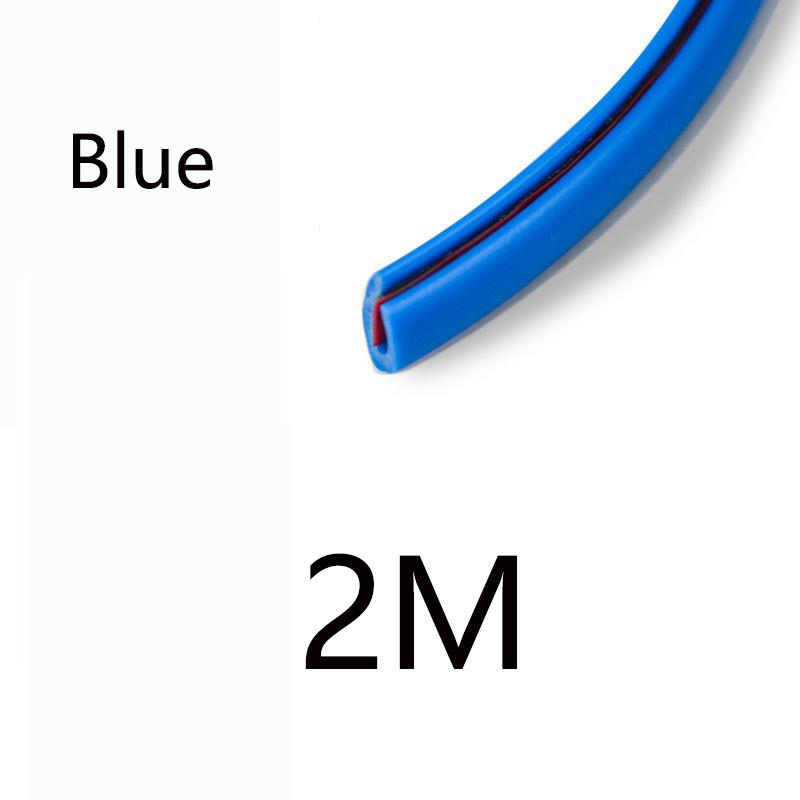 Car Door Edge Scratch Protector Strip Guard Trim Auto Door Anti Collision Strip Doors Moldings Adhesive Scratch Protector Interior Mirrors 6