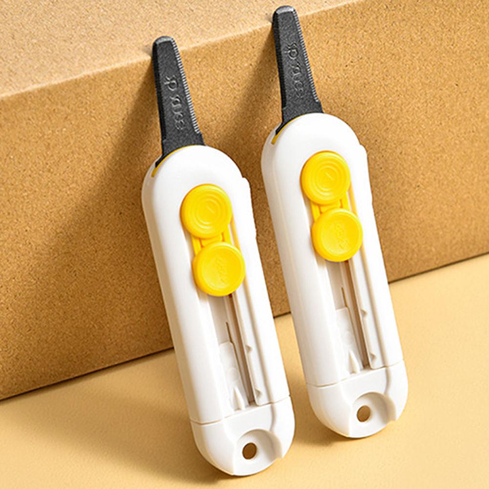 Magnetic Mini Box Cutter Paper Cutter Portable Folding Knife Pocket Knife Replaceable Blade Opening Envelope Carton