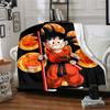 1 szt. Dragon Ball Z, Goku Miękki Ciepły Koc Piknikowy Koc do Drzemki na Kanapę Sofa Biuro Łóżko Kemping Podróż, Wygodny