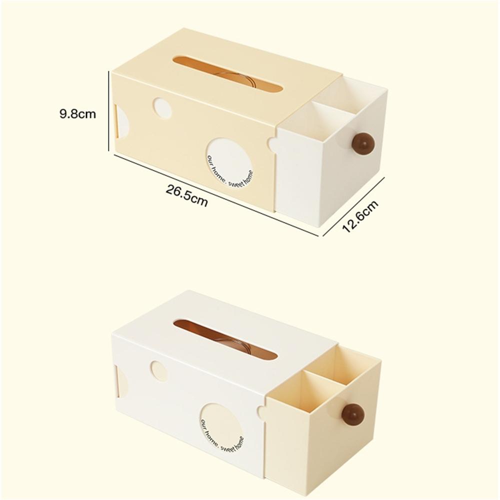 Household Cheese Styling Tissue Box Multifunction Napkin Storage Boxes Living Room Remote Control Organizer Desktop Paper Holder