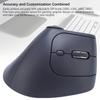 Ergonomic Vertical Wireless Mouse Bluetooth and 2.4GHz Dual Mode Adjustable DPI Rechargeable Silent
