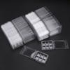 AAAF 100 Packs Wax Melt Clamshells Molds Square, 6 Cavity Clear Plastic Cube Tray For Candle-Making & Soap