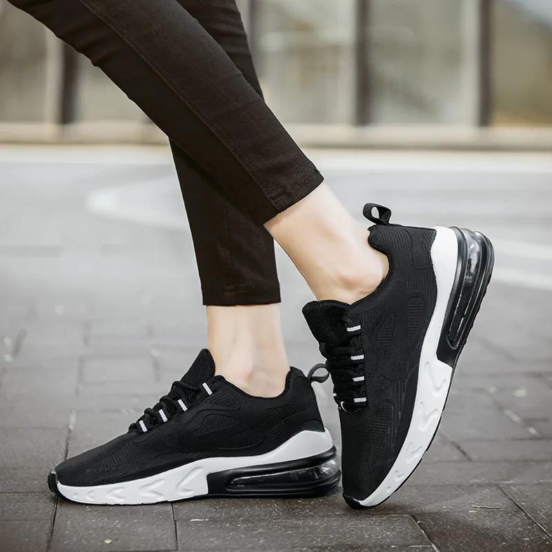 Running Shoes Men Lightweight Anti-slip Casual Sneakers Men Color-blocked Thick Sole Comfortable Soft Lace-up Sports Shoes Men