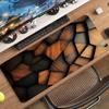 Neon Geometric Maze Abstract Art Large Gaming Mouse Pad Non Slip Rubber Desk Mat For Laptop Keyboard Home Office Workspace