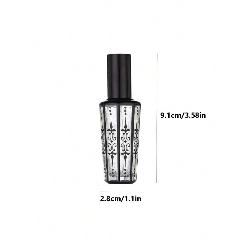 1pc 15ml Vintage Totem Floral Pattern Perfume Refillable Spray Bottle, Portable Travel Perfume Spray Bottle For Storing Perfume