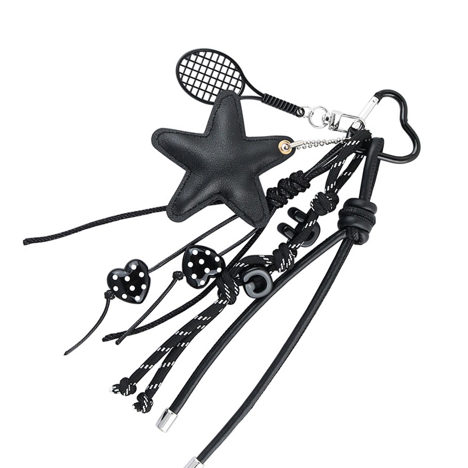 

Car Keychain for Women Girls Cute Keychain Bag Charms Braided Rope Keychain Accessories for Backpacks Wallets Decors A