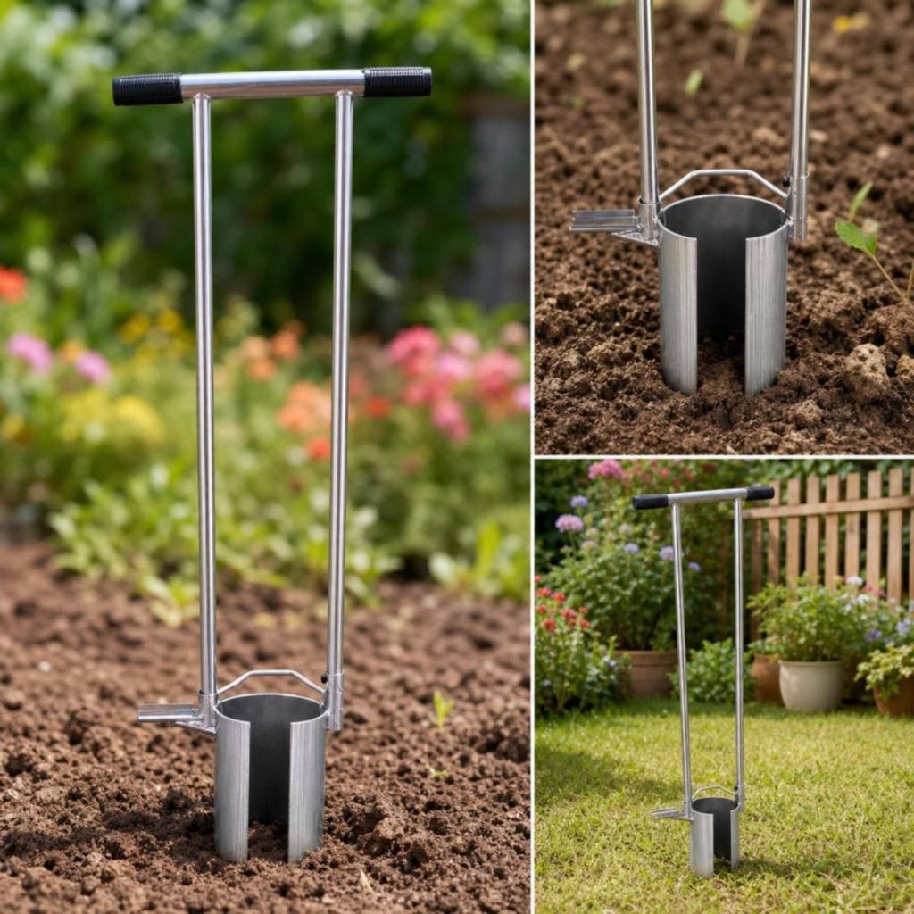 Plant Transplanter Heavy-Duty Transplanting Tool Labor-Saving for Gardeners