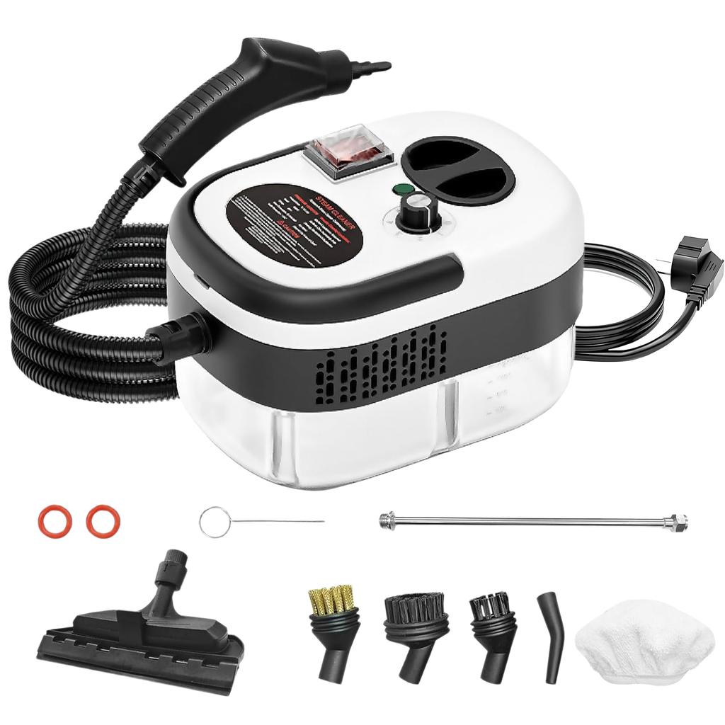 Pulitori a Vapore Portatili ad Alta e Temperatura 2500W Condizionatore Cappa da Cucina Macchina per la Pulizia a Vapore per Auto Pavimento e Altro Pulizia
